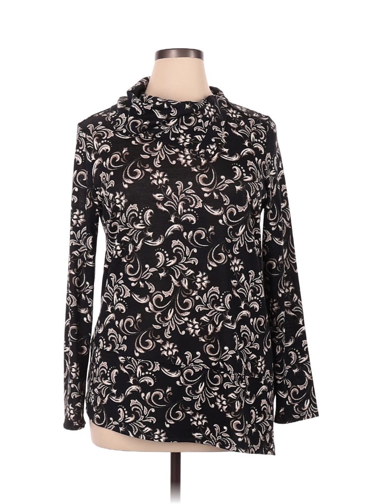 I.N. Studio Color Block Floral Black Pullover Sweater Size XL - 66% off ...