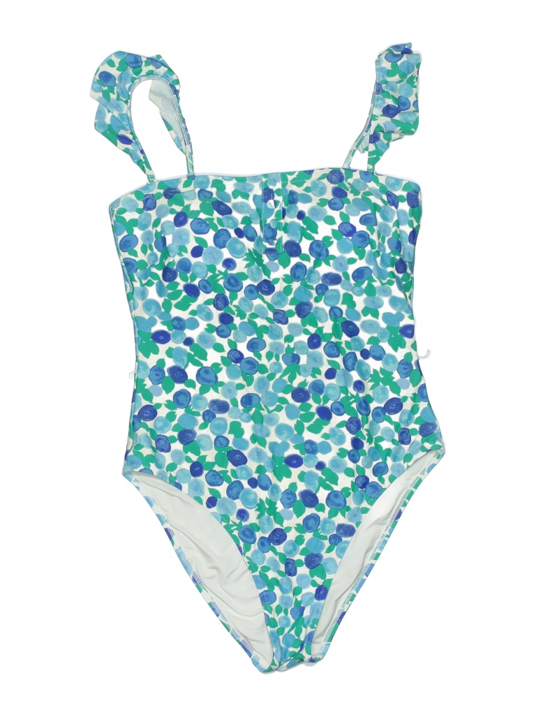 J.Crew Floral Multi Color Blue One Piece Swimsuit Size 6 71 off