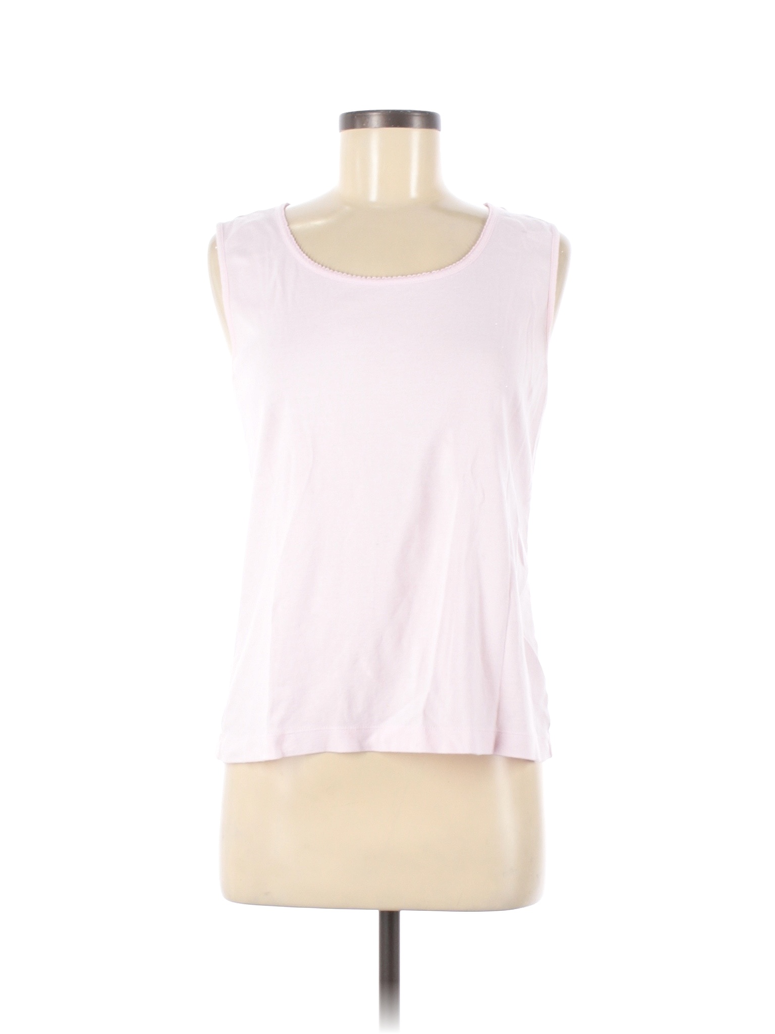 White Stag 100% Cotton Solid Colored Pink Tank Top Size 8 - 10 - 53% ...