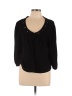 Laura Black Long Sleeve Top Size L - photo 1