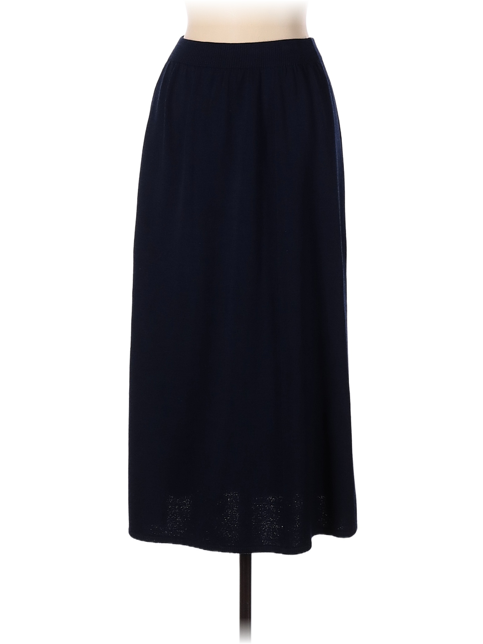 St. John Solid Navy Blue Casual Skirt Size 10 - 84% off | thredUP