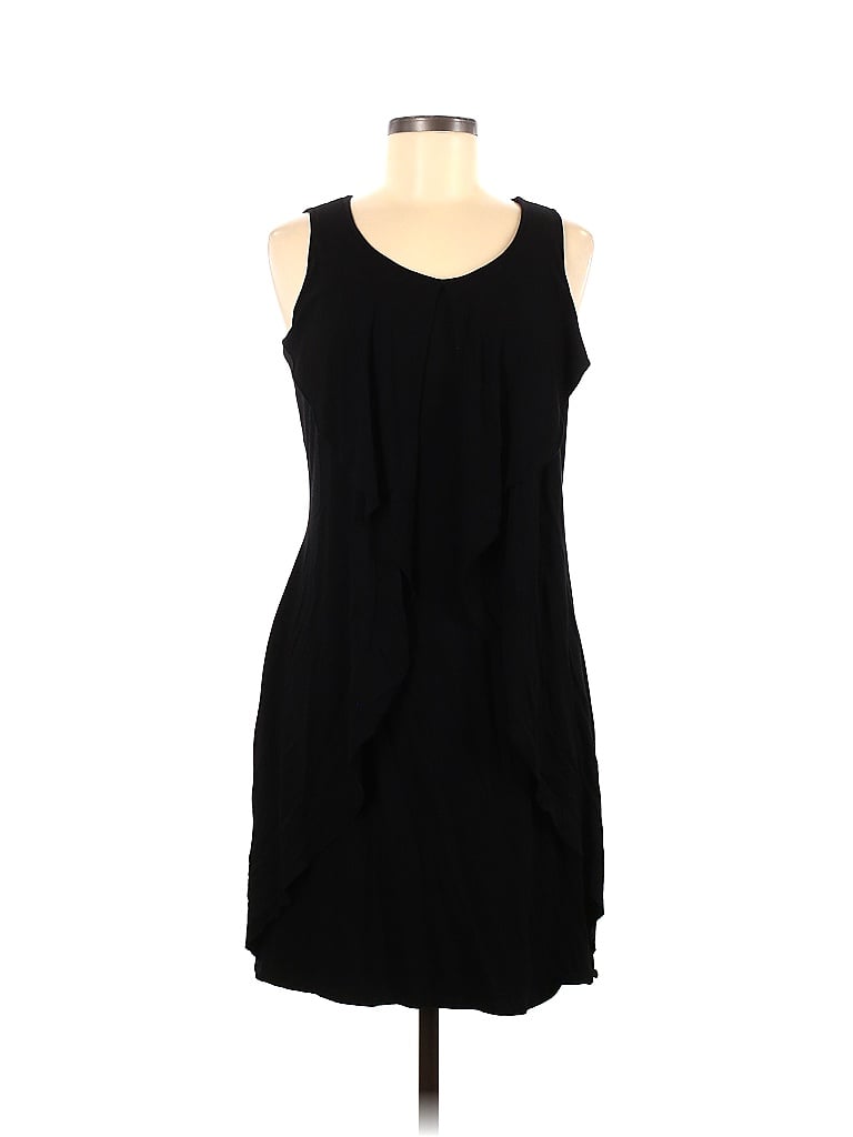 Calvin Klein Solid Black Casual Dress Size 6 - photo 1