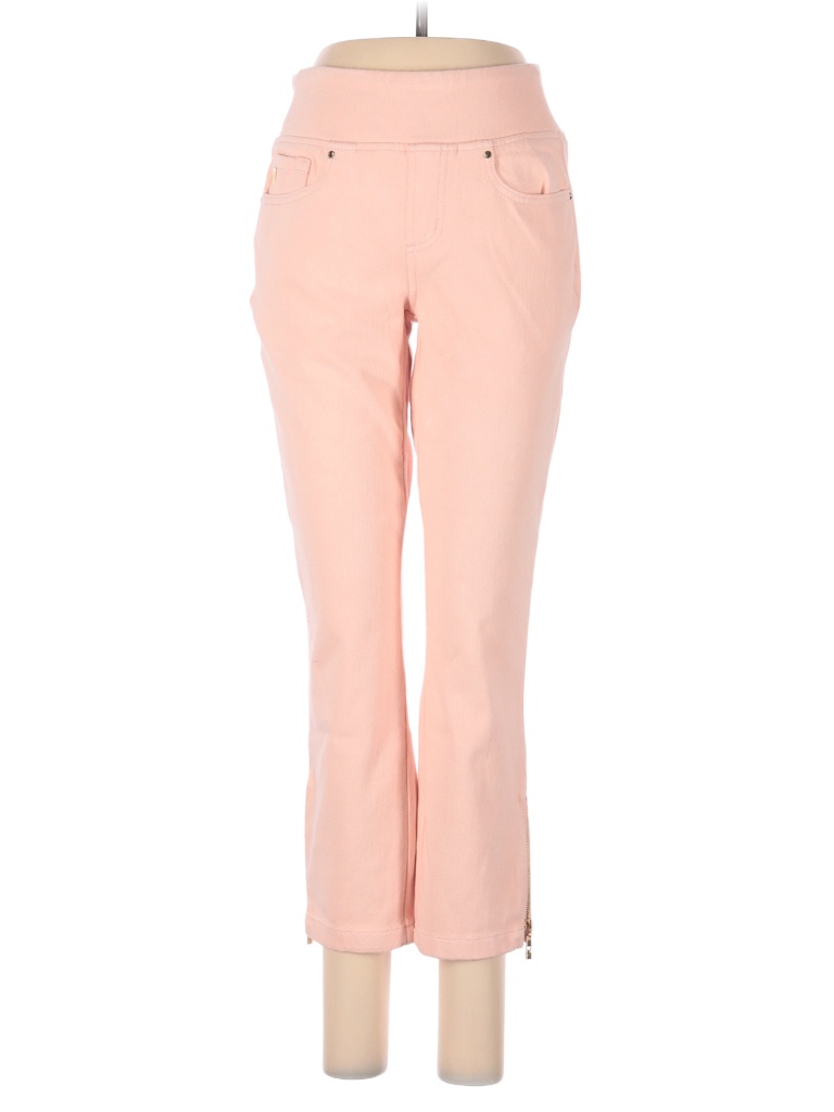 Belle By Kim Gravel Solid Colored Pink Casual Pants Size 2 - photo 1