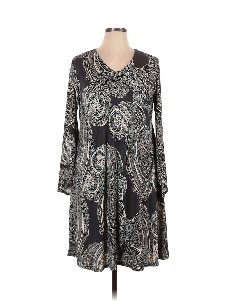 Cato Multi Color Gray Casual Dress Size 14 - 16 - 53% off | thredUP