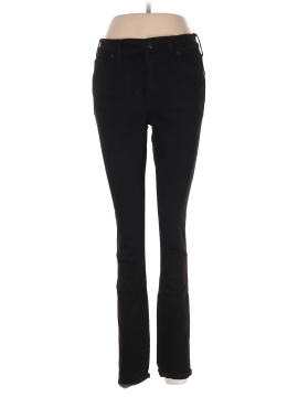 Madewell 9" Mid-Rise Skinny Jeans in ISKO Stay Black&trade; (view 1)