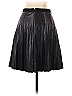 J.Crew Factory Store 100% Polyurethane Solid Black Faux Leather Skirt Size 00 - photo 2