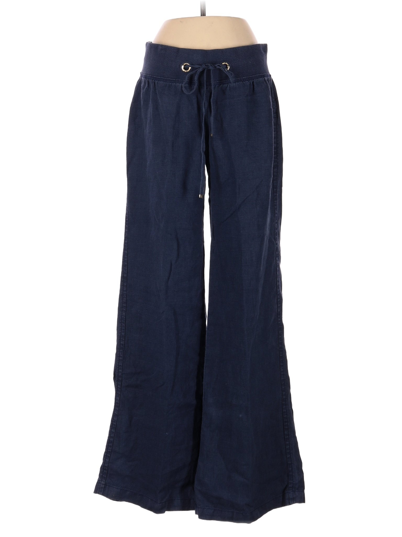 Lilly Pulitzer 100% Linen Solid Navy Blue Linen Pants Size S - 67% off ...