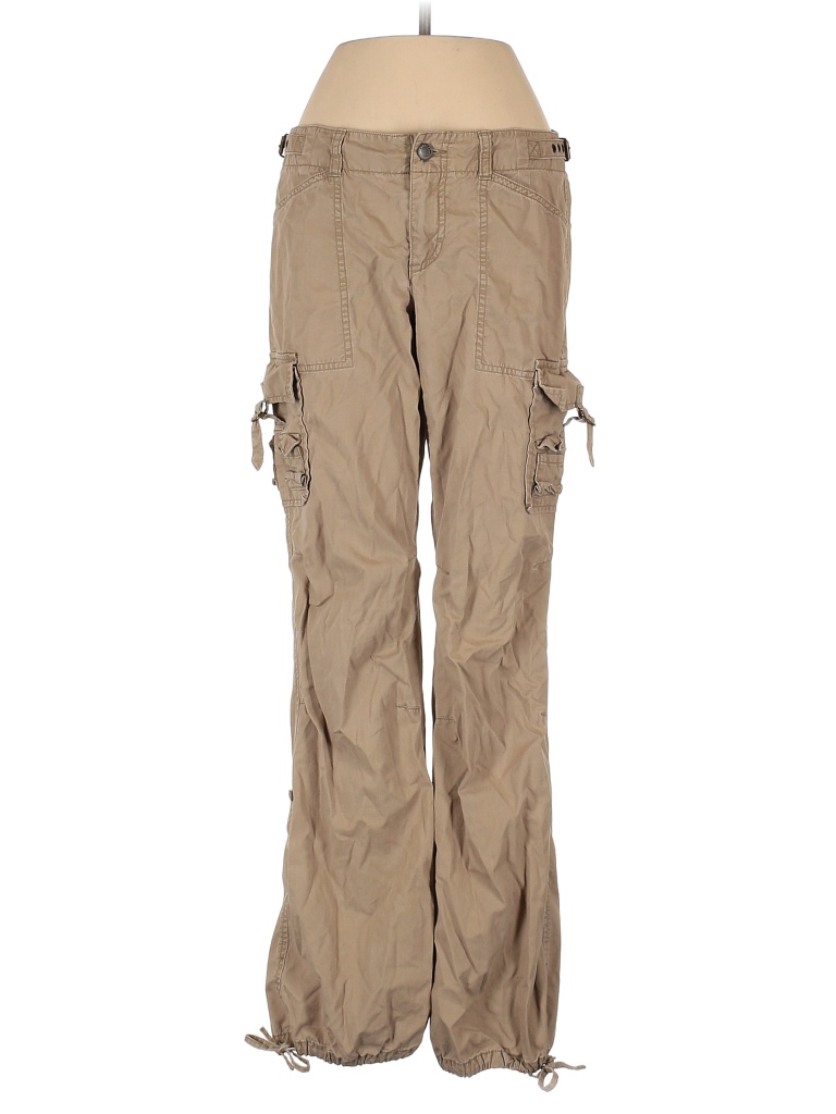 Express 100 Cotton Solid Colored Tan Cargo Pants Size 3 4 73 off