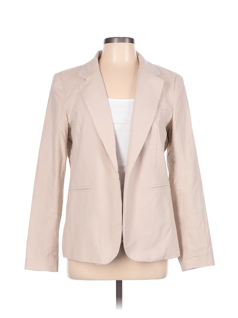 Rachel Zoe Solid Tan Blazer Size L - 82% off | thredUP