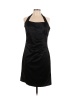 Snap Solid Black Cocktail Dress Size 13 - photo 1