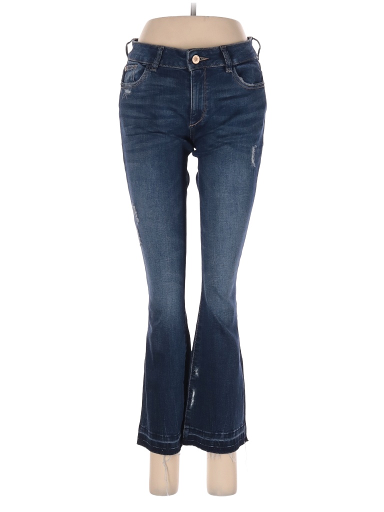 DL1961 Womens Blue Zippered Pocketed Skinny Ankle High Waist Jeans