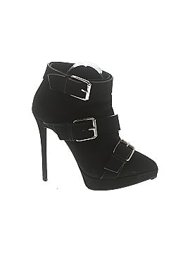 Giuseppe Zanotti Suede Emy Buckle Detail Platform Ankle Boots (view 1)