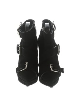 Giuseppe Zanotti Suede Emy Buckle Detail Platform Ankle Boots (view 2)