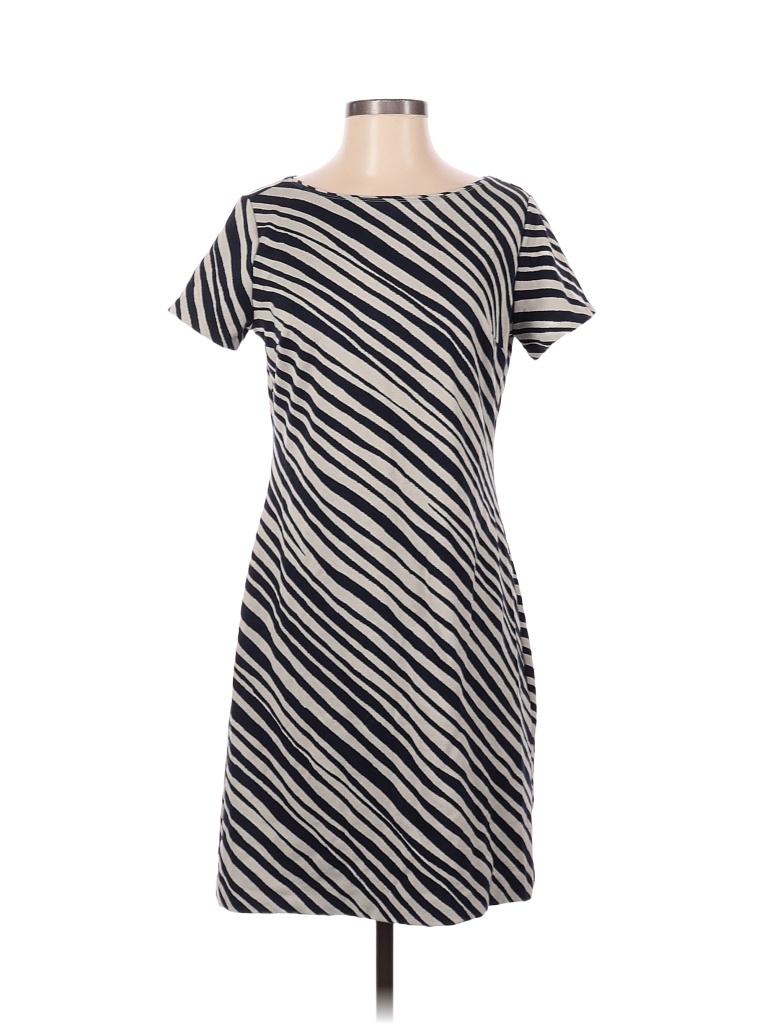 Ann Taylor Stripes Multi Color Blue Casual Dress Size 4 - 83% off | thredUP
