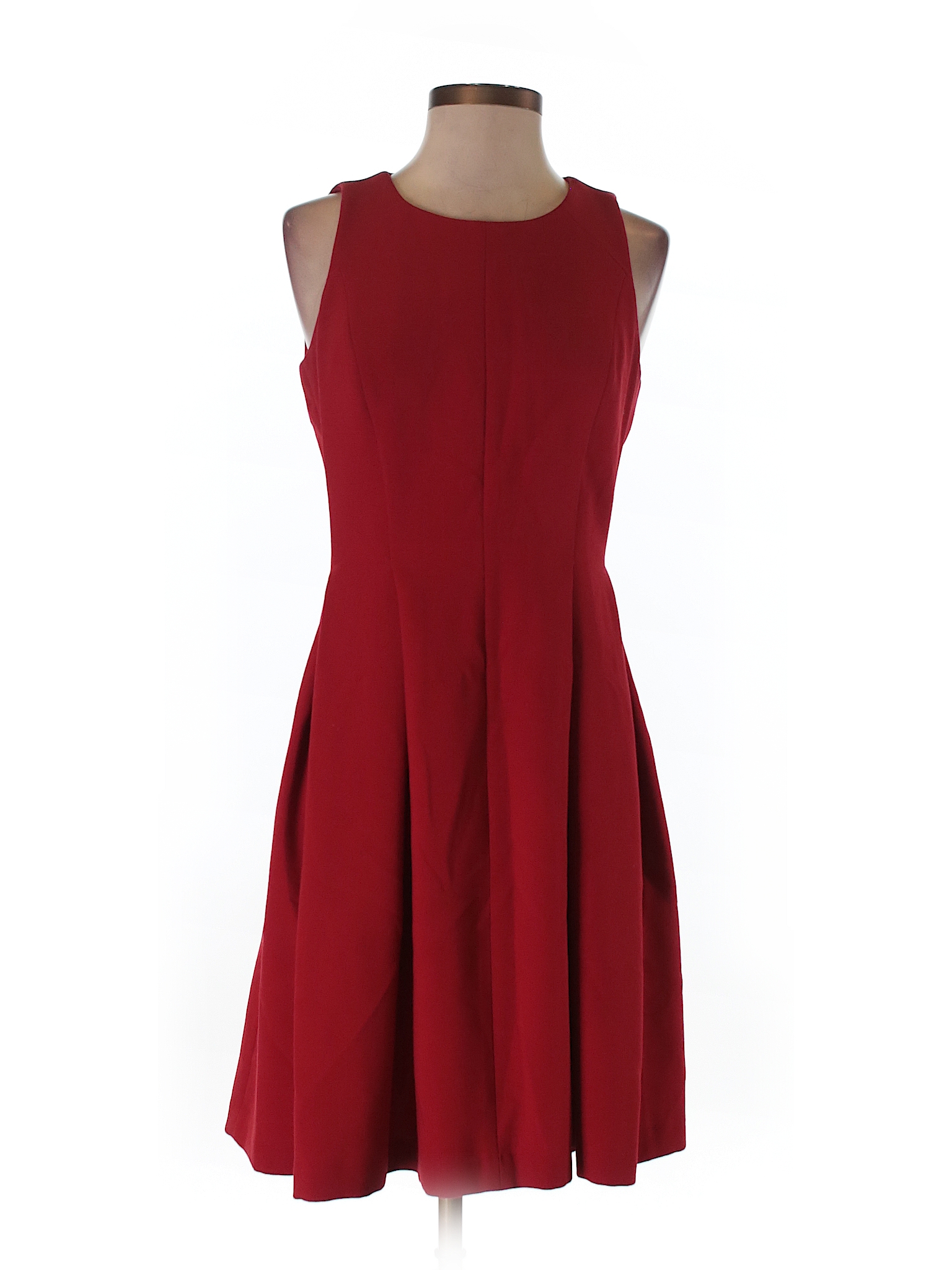 Ann Taylor LOFT Solid Red Casual Dress Size 2 - 73% off | thredUP