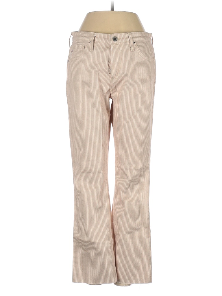 AG Adriano Goldschmied Houndstooth Print Lettuce Edhge Belted Pants Size 27 (4)