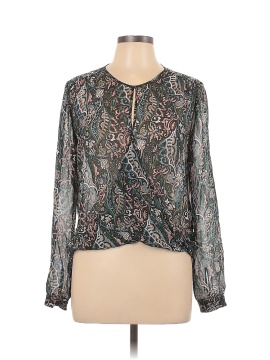 Veronica Beard Long Sleeve Silk Top (view 1)