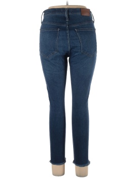 Madewell Petite 9" Mid-Rise Skinny Jeans in Julie Wash: Button-Front TENCEL&trade; Denim Edition (view 2)