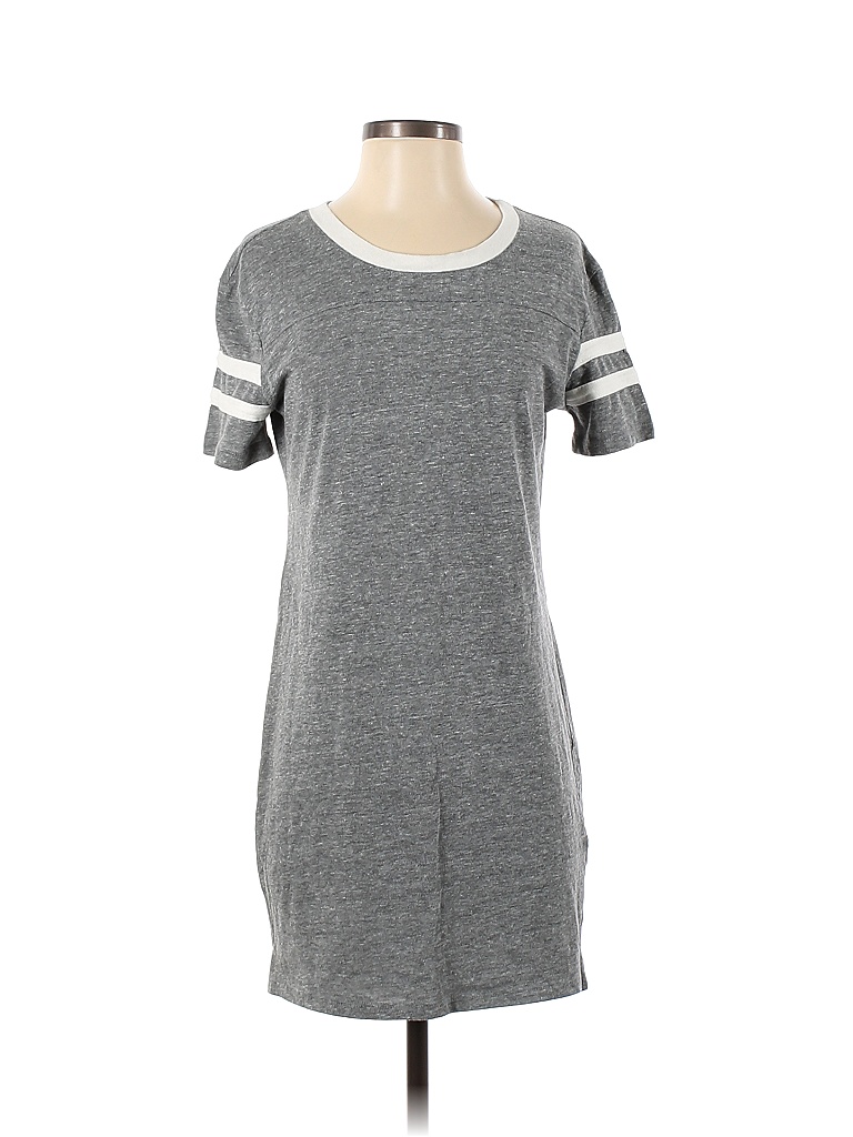 ALTERNATIVE Color Block Gray Casual Dress Size S - photo 1