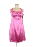 Connected Apparel 100% Polyester Solid Colored Pink Cocktail Dress Size 14 - photo 1