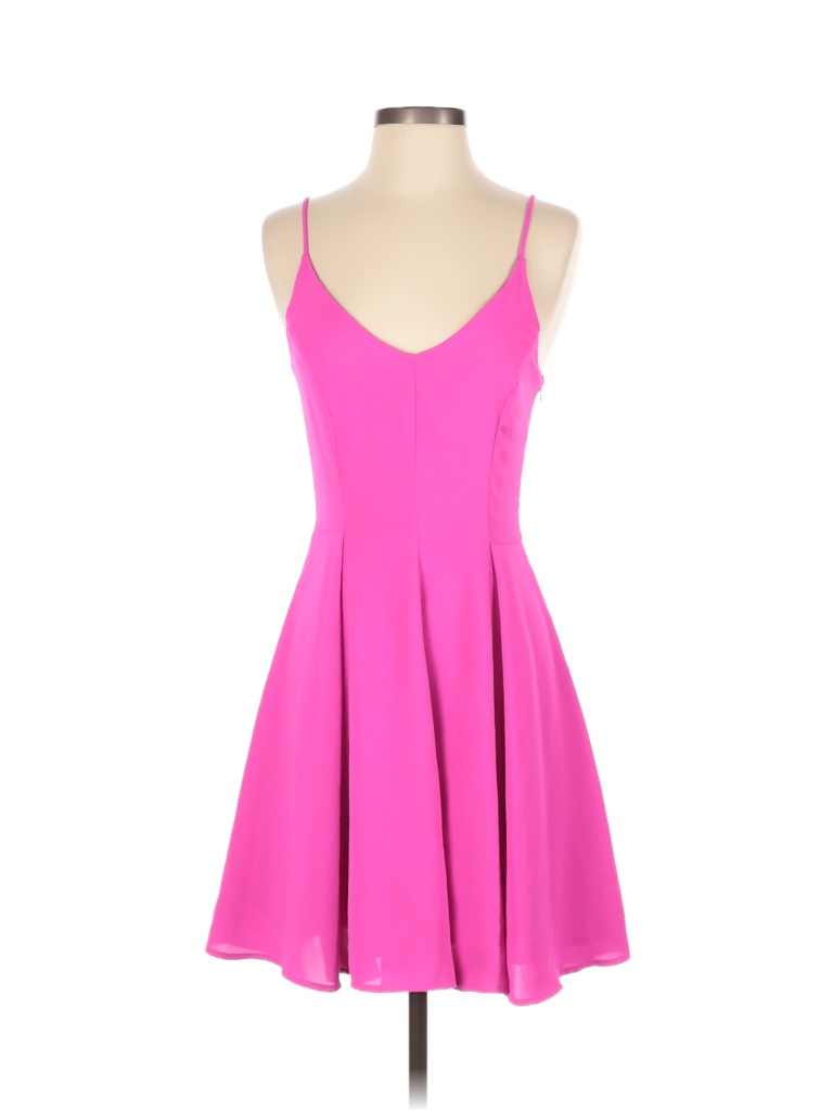 Greylin Solid Pink Casual Dress Size XS 75 off thredUP