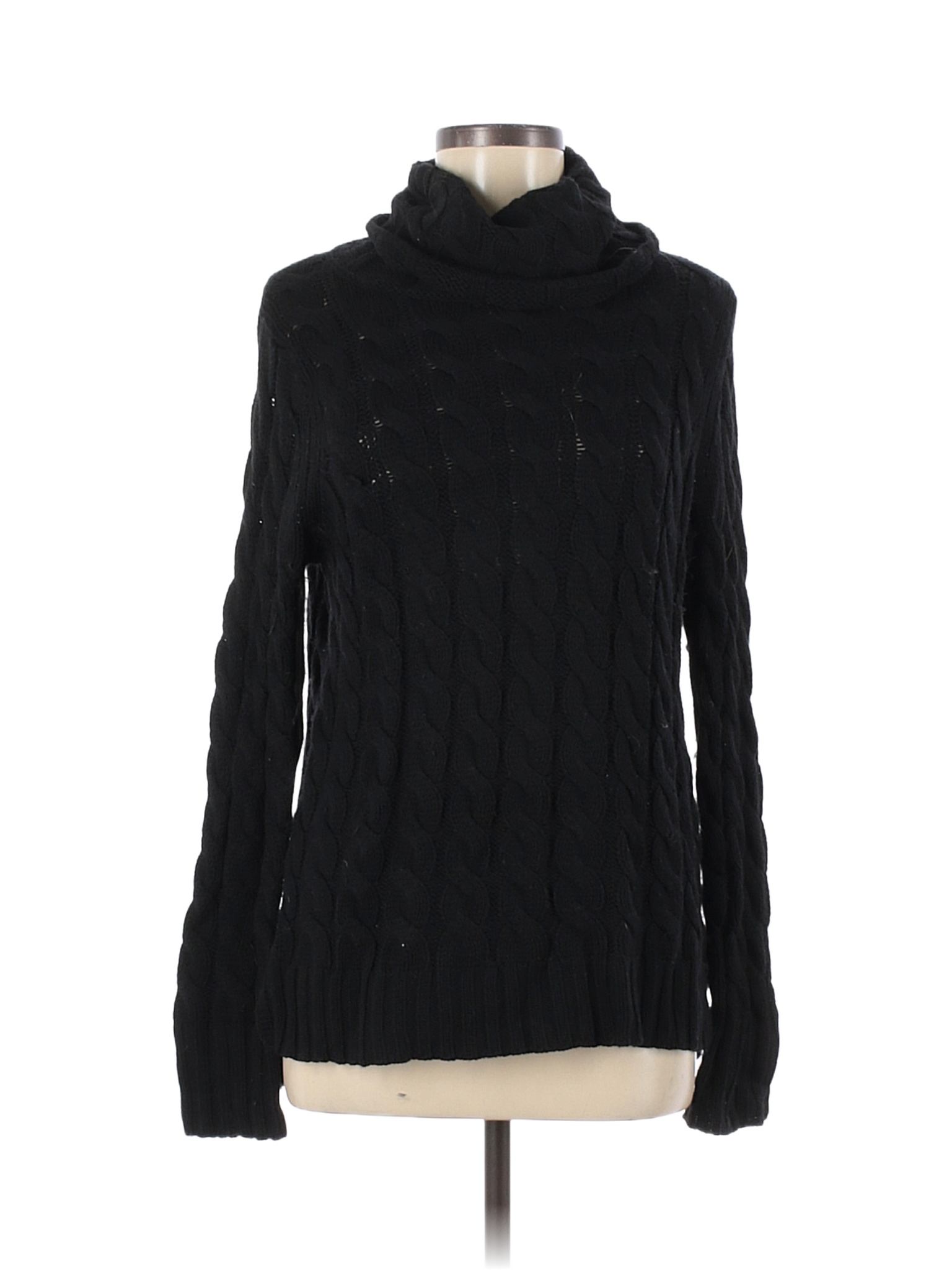 Banana Republic Color Block Solid Black Pullover Sweater Size M - 73% ...