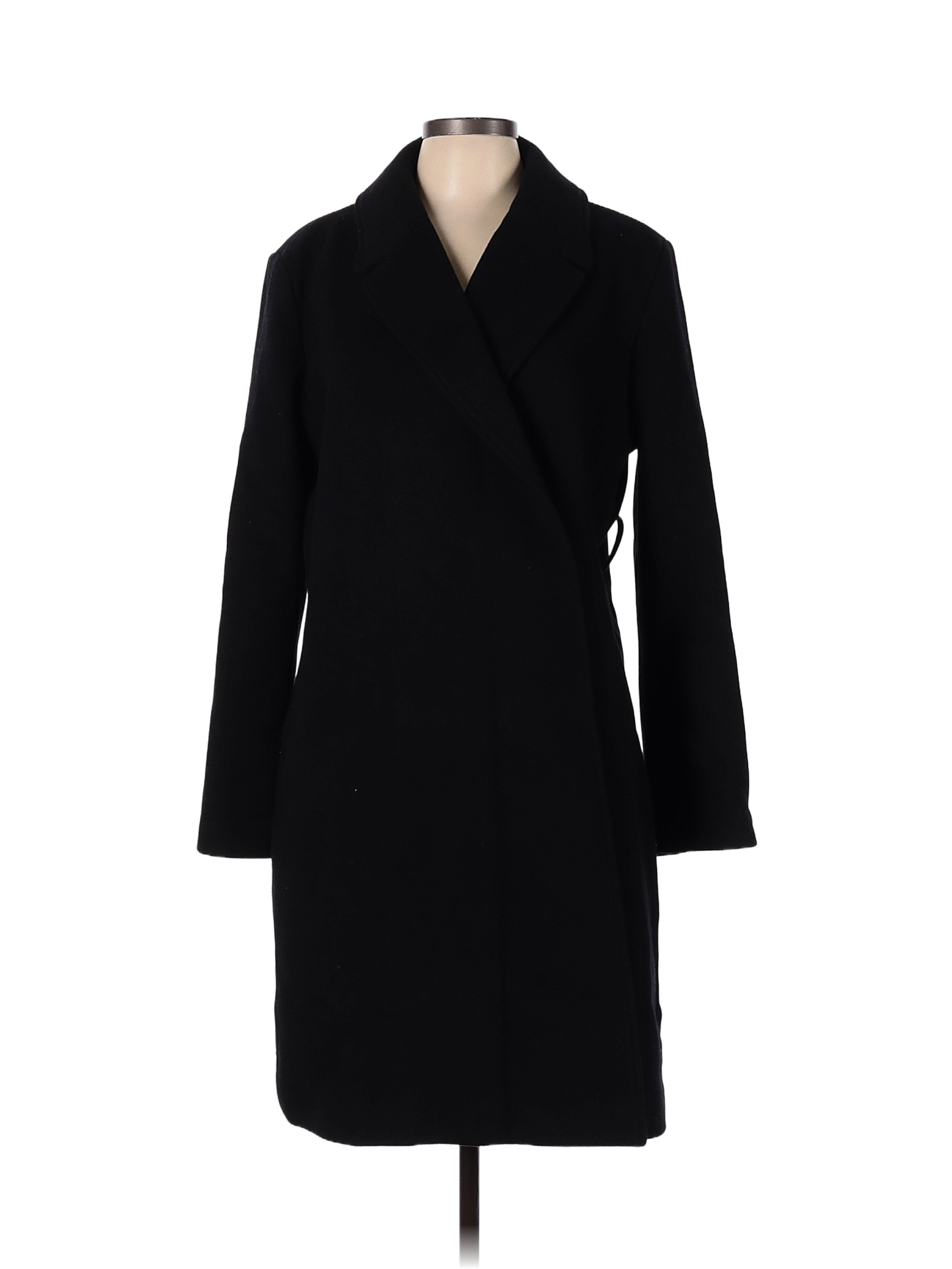 Gap Solid Black Coat Size L - 74% off | thredUP