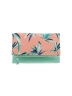 Rachel Pally Tropical Floral Color Block Teal Clutch One Size - photo 1