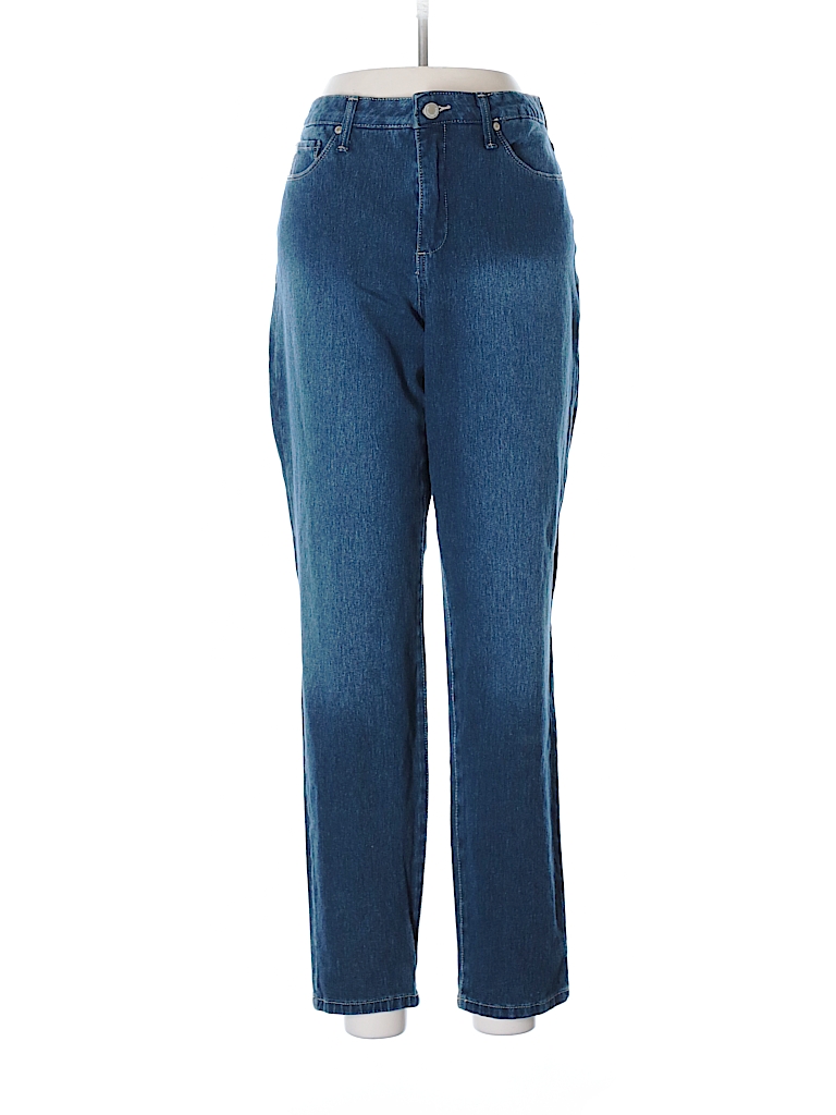 Bandolino Solid Dark Blue Jeans Size 16 - 73% off | thredUP
