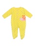 Carter's 100% Cotton Polka Dots Colored Yellow Short Sleeve Outfit Size 9 mo - photo 1