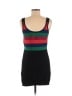 Built by Wendy 100% Cotton Stripes Color Block Black Casual Dress Size M - photo 2