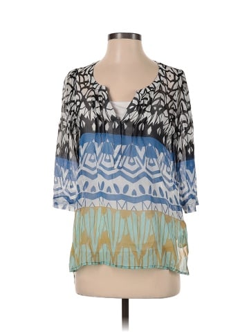 Plenty By Tracy Reese 3/4 Sleeve Silk Top (view 1)