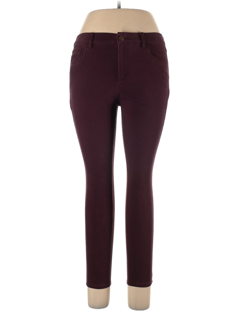 Ann Taylor LOFT Solid Colored Burgundy Jeans Size 10 - 82% off | thredUP
