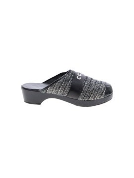 Chanel Tweed Patent Cap Toe Clog (view 1)