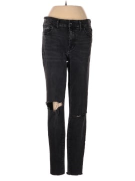 Madewell 9" High-Rise Skinny Jeans in Black Sea (view 1)