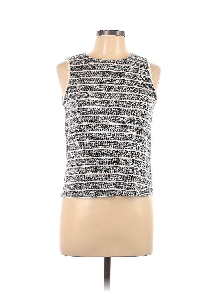 Pre-owned Maison Jules Sleeveless Top Black Halter Neckline Tops