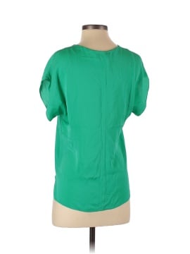 Milly Short Sleeve Silk Top (view 2)