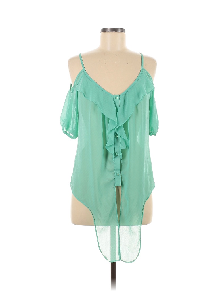 Bongo 100% Polyester Green Sleeveless Blouse Size M - 65% off | ThredUp