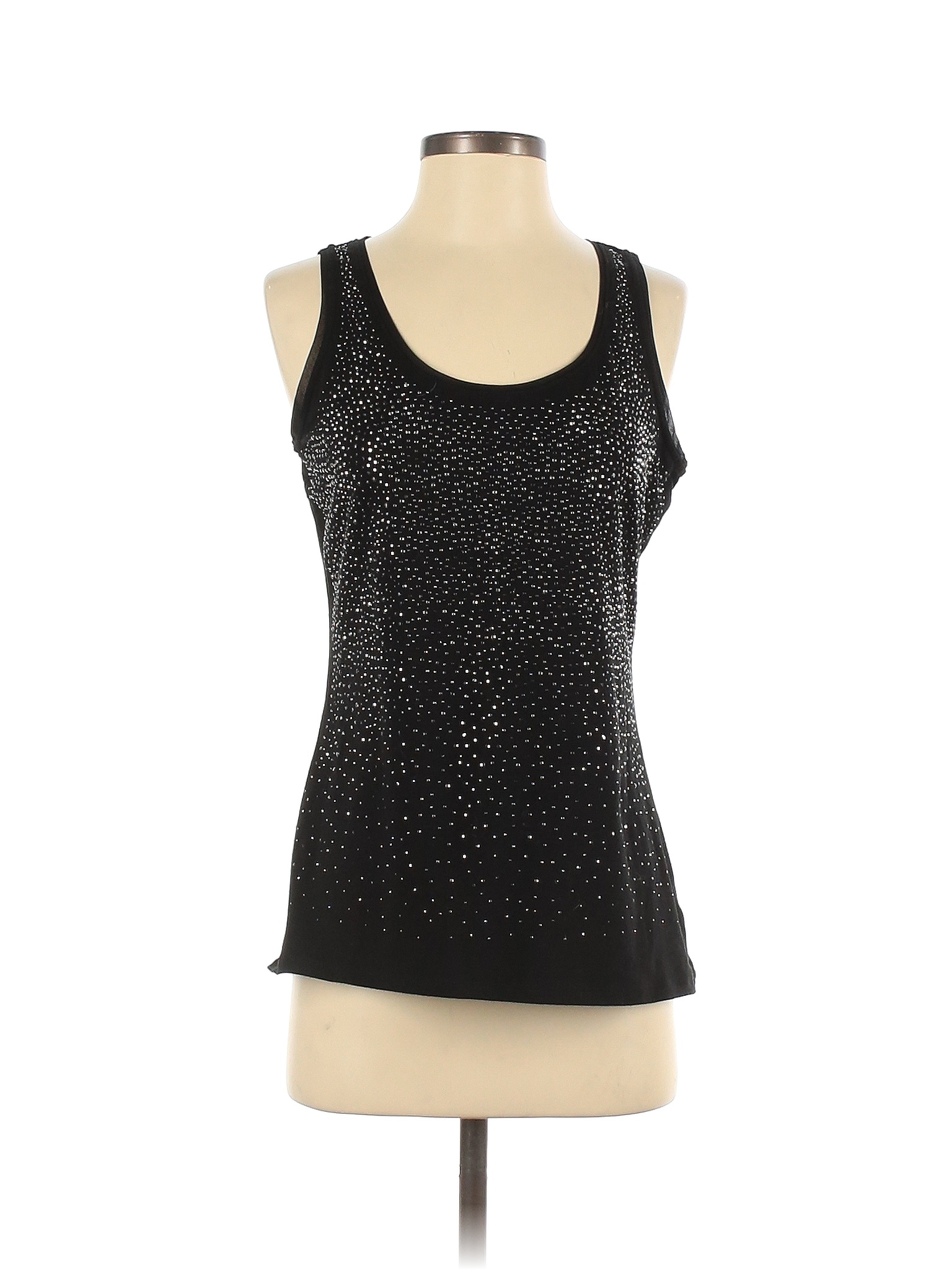 White House Black Market Polka Dots Black Tank Top Size S - 52% off ...