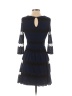 Dina Be Chevron-herringbone Chevron Argyle Fair Isle Blue Casual Dress Size XS - photo 2