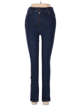 Madewell 10" High-Rise Skinny Crop Jeans in Macarthur Wash: Exposed Zip Edition (view 1)
