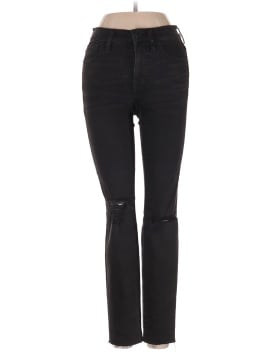 Madewell 9" Mid-Rise Skinny Jeans in Black Sea (view 1)