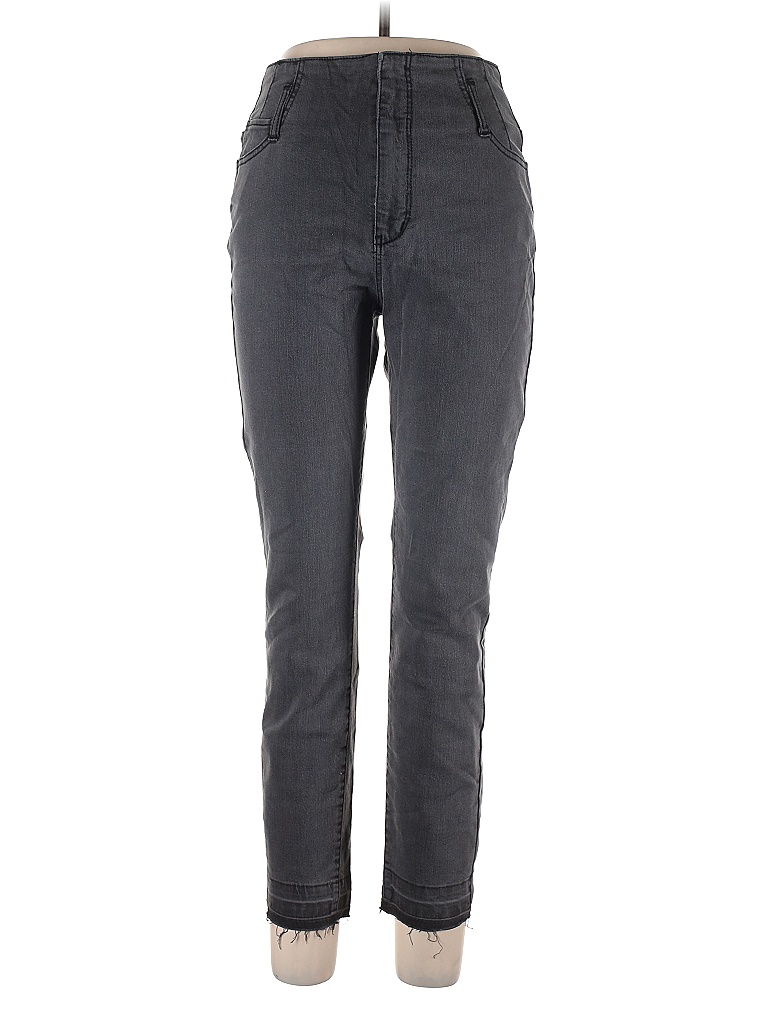 Soho JEANS NEW YORK & COMPANY Solid Gray Jeans Size 10 - photo 1