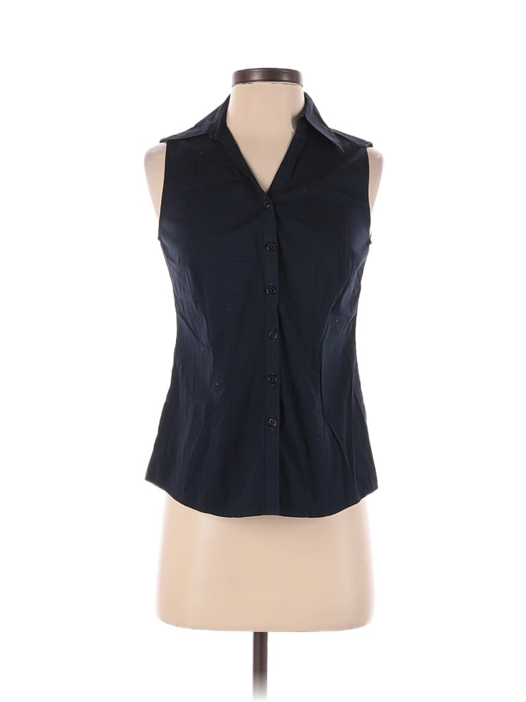 Ann Taylor Factory Navy Blue Sleeveless Blouse Size 0 - 48% off | thredUP