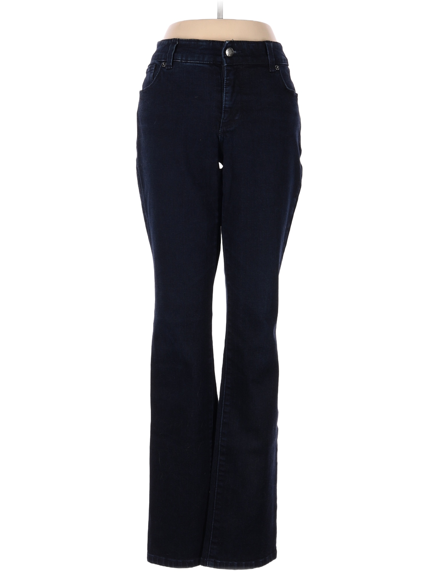 So Slimming by Chico's Solid Blue Jeans Size Sm (0.5) 74 off thredUP