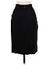 Rafferty Solid Black Blue Casual Skirt Size 9 - photo 2