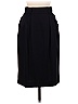 Rafferty Solid Black Blue Casual Skirt Size 9 - photo 1