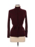Piazza Sempione 100% Wool Solid Burgundy Wool Cardigan Size 38 (IT) - photo 1