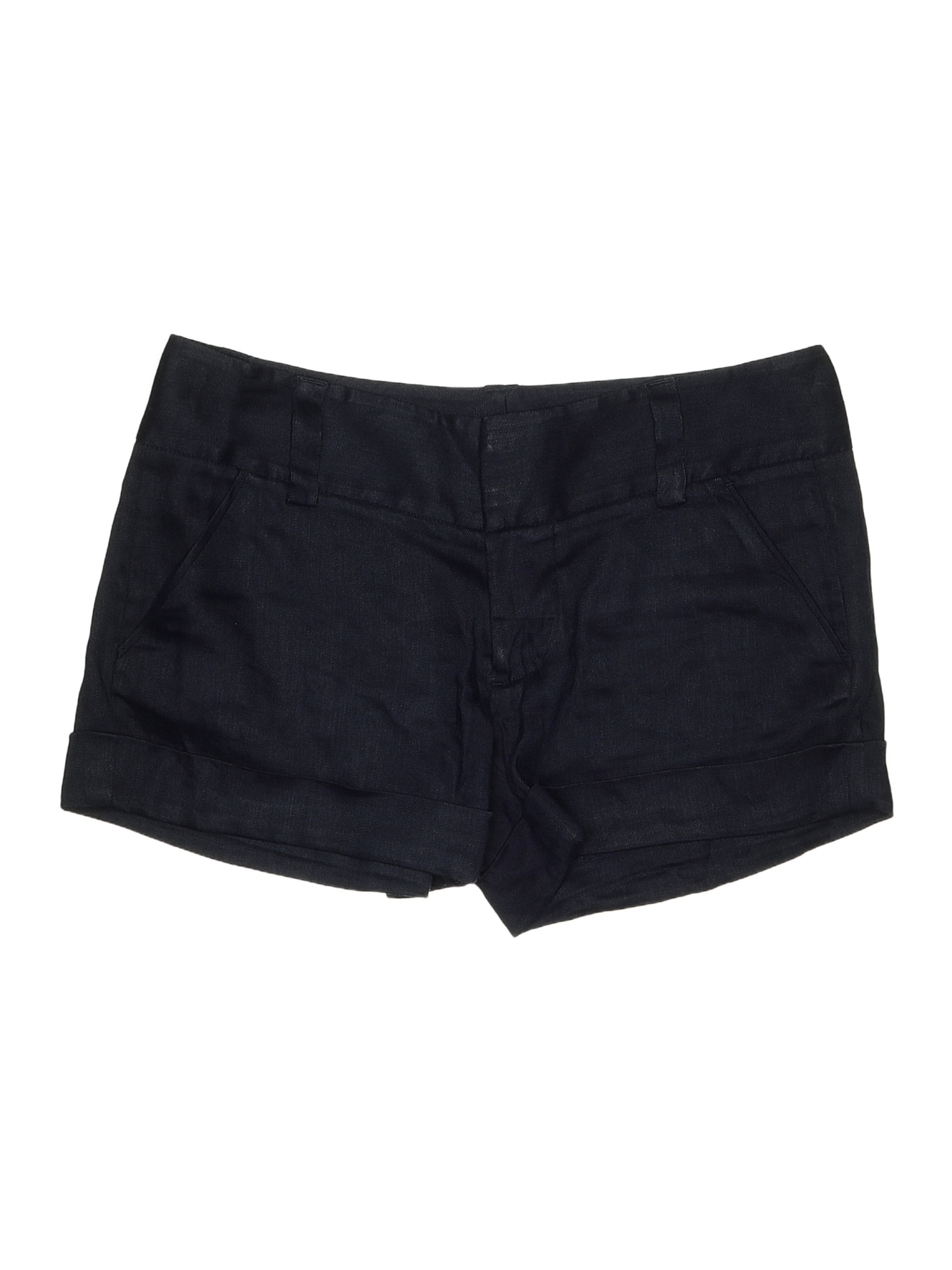 Alice + Olivia Solid Black Blue Shorts Size 2 - 81% off | thredUP