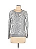 Gap 100% Cotton Snake Print Damask Silver Gray Sweatshirt Size XS - photo 1